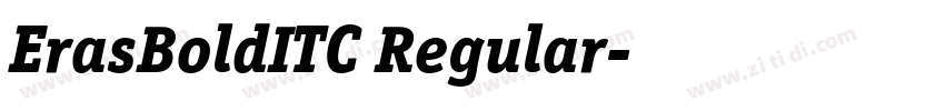 ErasBoldITC Regular字体转换